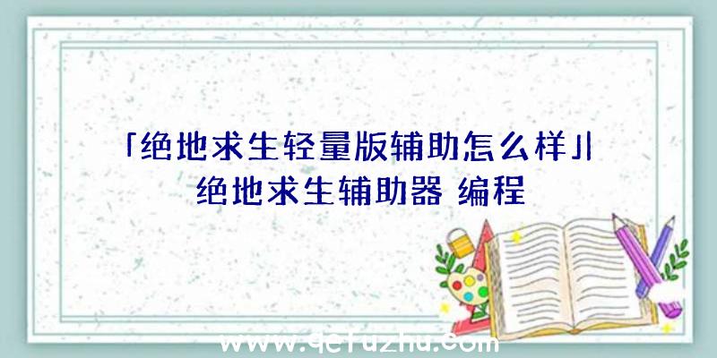 「绝地求生轻量版辅助怎么样」|绝地求生辅助器